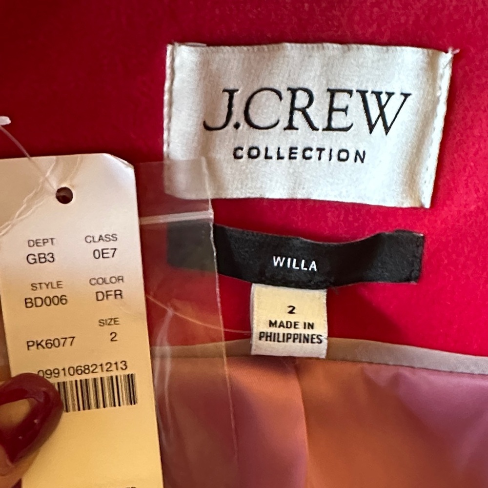 J. Crew Willa Vibrant Pink Blazer - Picture 7 of 7